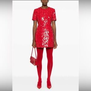 Maje Red Sequin minidress